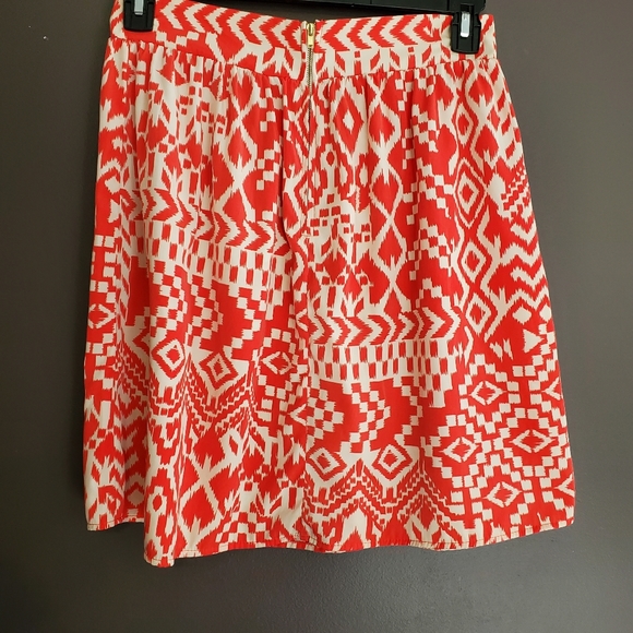 EVERLY Aztec Print Skirt.  Sz. M - Picture 3 of 5